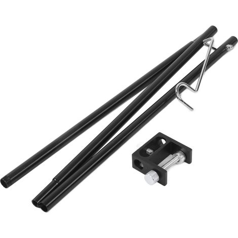 Zusammenklappbarer Campinglaternenständer aus Aluminiumlegierung mit einem Haken und Aufbewahrungstasche für Camping (1/5)