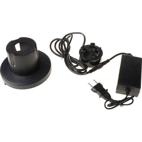 Humidificateur d'air ultrasonique à 3 têtes, atomiseur EU PLU noir (1/5)