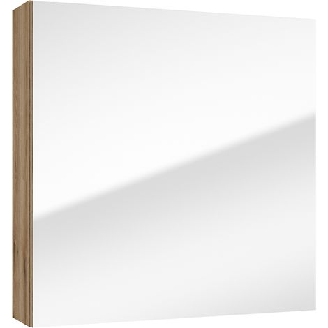 Badezimmer Spiegelschrank 60 cm Eiche RIVA-107 (1/4)