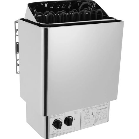 Tragbarer elektrischer Saunaofen, 9 kW, wandmontierter elektrischer Saunaofen mit 3-Stunden-Timer, 110 ℃ Max, für 9 m³ Sauna, Hotel-Spa-Dusche, gewerbliche Nutzung, Steine nicht im Lieferumfang enth (1/5)