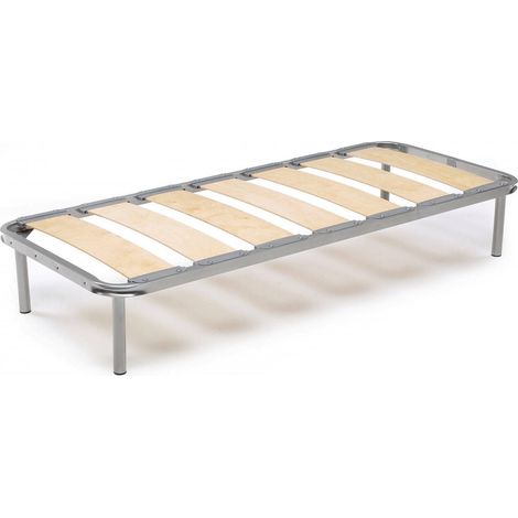 Dmora - Einzelbettbasis Dgrec, Orthopädische Basis mit breiten Latten, 100% Made in Italy, Cm 80x190h 31
