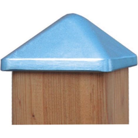 Embellecedor de aluminio - Piramide  9x9 cm. (Negro) -