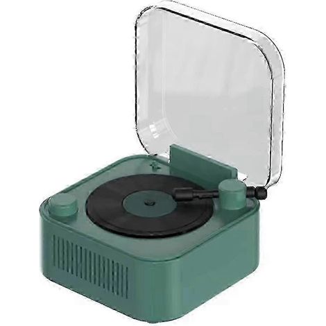 Platine vinyle vintage, enceinte Bluetooth sans fil, longue autonomie, mini boîtier sonore décoratif créatif (1/5)