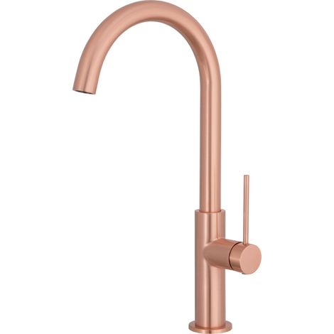 Grifo de cocina oro rosa monomando giratorio Flumen de Valaz (1/2)