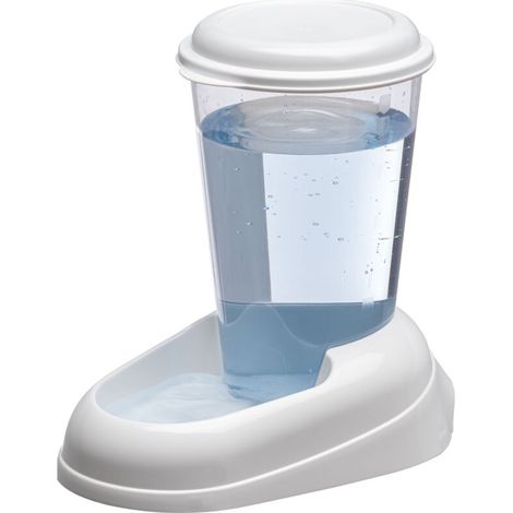Distributeur d'eau pour chien et chat 3L en plastique – Réservoir transparent – Dimensions 29,2x20,2x28,8cm – Antidérapant et ergonomique (1/5)