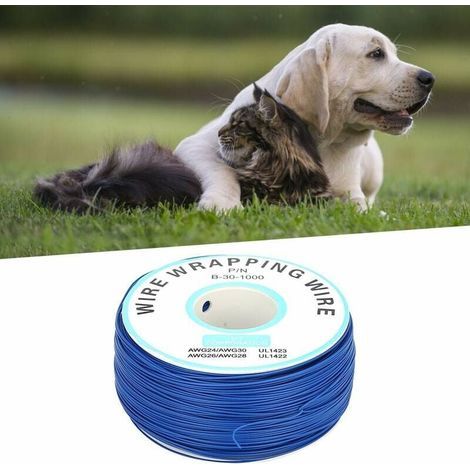 Fil de clôture électrique pour animaux autres, bobine de 300 m, pour clôture électrique pour chiens, fil solide enterré - Bobine de fil (1/4)