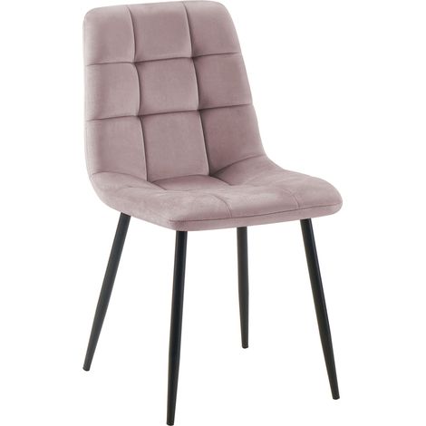 Silla de comedor Tilde Terciopelo Rosado (1/5)