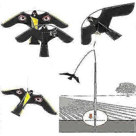 Oiseaux effaroucheur rpulsif vol faucon cerf-volant pour jardin pouvantail cour maison dcoration 1 pices DOPA 2025 (1/2)