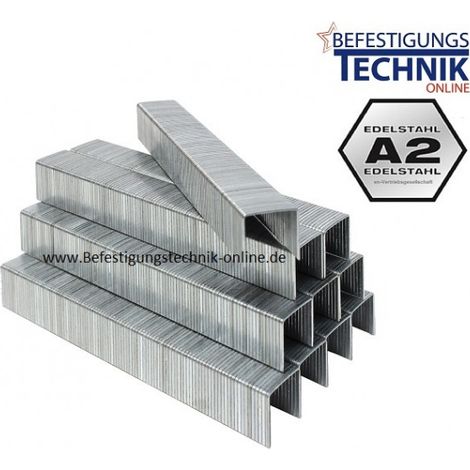 Heftklammern A 80/04mm A2 rostfrei Edelstahl für Prebena A04CRF Klammern KL-01"-"EN14582