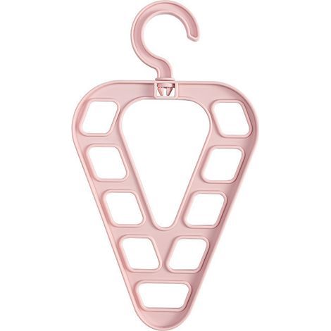 9 trous magique cintre placard organisateur gain de place multifonctionnel étendoir garde-robe écharpe rangement tissu cintre 1 pièces (rose) (1/5)