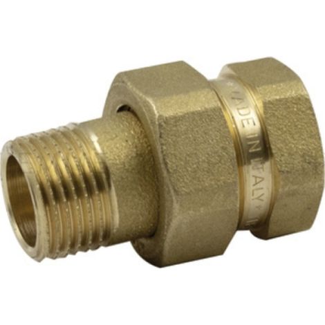 Raccordo diritto tre pezzi con o-ring 1/2x1/2 tiemme 1500014