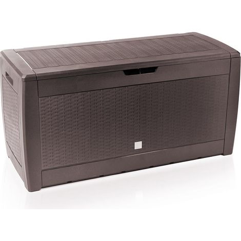 VOUNOT Cassapanca Contenitore da Esterno con Maniglie, 310 L,  Marrone