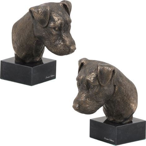 Jack Russell Terrier - statuetta di cane, busto su base di pietra, scultura, trofeo per una mostra canina di Art-Dog (1/5)