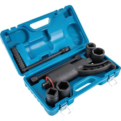 Clé à couple multiplicateur, quatre tailles de douilles, poignée ergonomique, Bleu (1/2)
