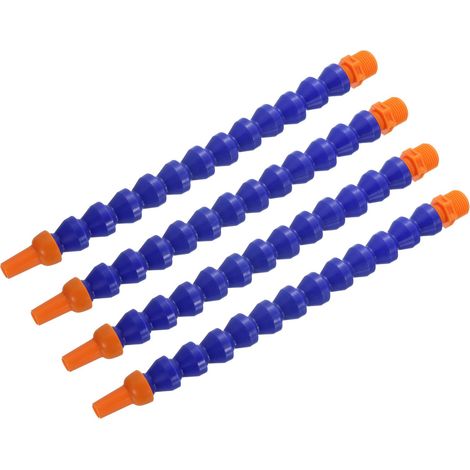 4Pcs Tuyau flexible de refroidir eau-huile fileté G1/2", 300mm Tuyau de refroidir à buse ronde ajustable en plastique avec tube interne pour système de refroidir à eau CNC tour (1/5)