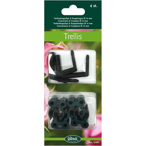 CLIP DI COLLEGAMENTO E GIUNTI PER TRALICCI A PARETE 4PZ