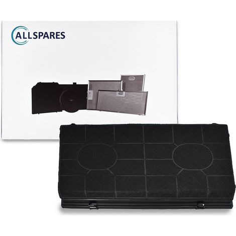 Filtro de carbón AllSpares para campanas extractoras compatible con AEG-Electrolux Tipo 190 / I.KE.A. CHF190, FAT190 / Whirlpool 484000008578 y Elica CFC0140055 (485 x 255 x 45 mm) (1/5)