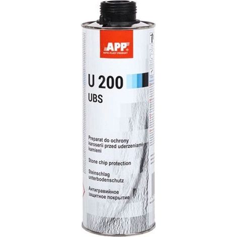 Anti gravillon - Noir - Anti corrosion - Carrosserie - APP - Bidon 1L