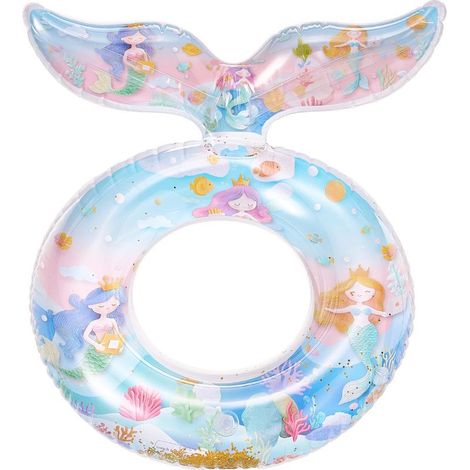 Bouée Sirène, Bouée pour enfants et adultes, Bouée gonflable, 90 lb