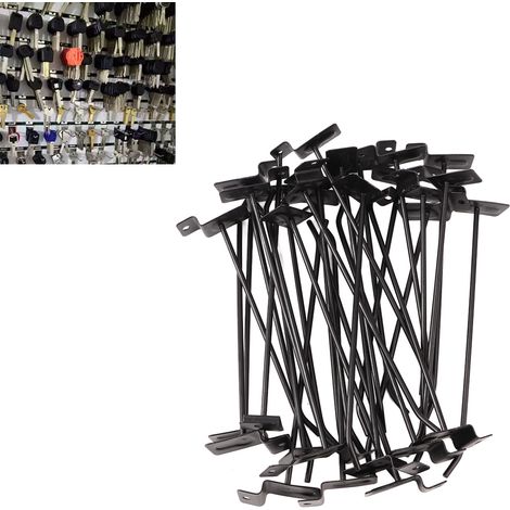 30 schwarze Wandhaken für Garage und Werkstatt, rostfrei, einfache Montage (1/5)