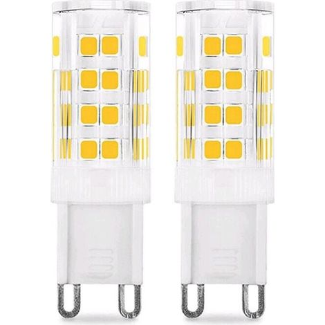 Ampoule LED G9 5 W (équivalent halogène 50 W) 450 lm 220 V Blanc froid 6 000 K AC 100-240 V Non variable Économie d'énergie Base en céramique Base standard G9 Lot de 6 [Classe énergétique (1/4)