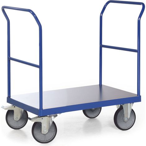 Bako Logistiksysteme Plattformwagen F600 mit 2 Schiebebügeln ohne Bordkante 850x500mm (1/2)