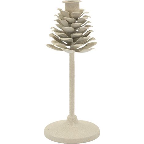 Chandelier en Métal "Pigna" 22cm Crème (1/5)