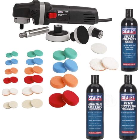 Sealey Detail Spot Polisher and Compound Wax 6 Speed 600w 40mm 60mm 80mm SPK600 (1/4)