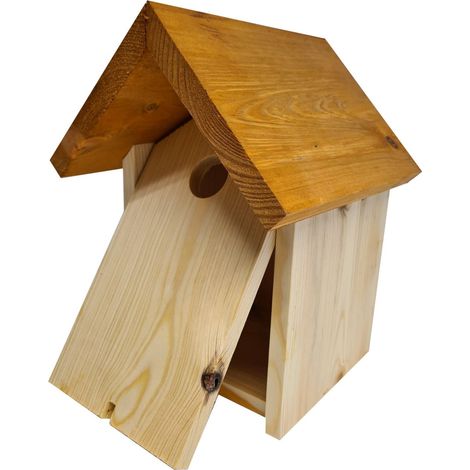 Nistkasten für Wildvögel 26 x 19,5 cm Einflugloch Ø 2,8 cm natur VogelhÃ¤user (1/3)