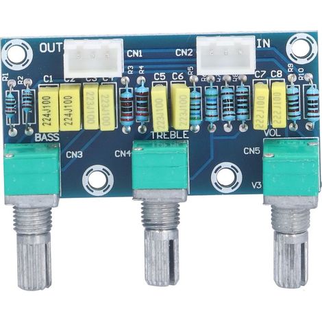 Carte De Tonalité Passive - Volume Aigus Basses - Pour Amplificateur Audio DIY - 2 Canaux - 56 X 28 Mm (1/5)