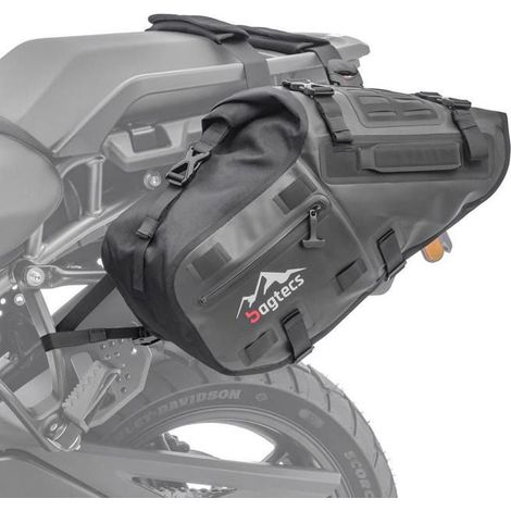 Sacoches latérales moto - Bagtecs MT142 - 28 Litres - Étanches - Fixation facile