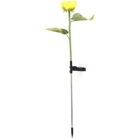 Lampe solaire LED IP66 étanche, fleur de tournesol simulée pour décoration extérieure jardin, cour, pelouse, paysage (1/5)