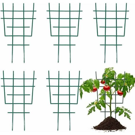 royaluxe -Tut pour végétaux Support de Plantes en Plastique Treillis de Jardin pour Plantes Grimpantes Cadre d'escalade pour Plantes Pot de Fl Treillis Plante pour Extéri Intéri 6 pcs (1/5)