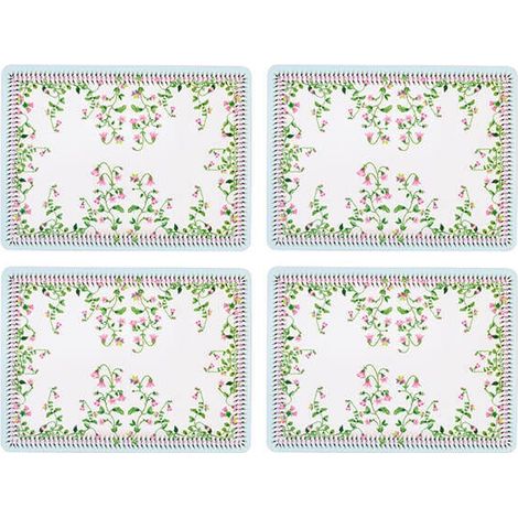 Cath Kidston Twin Flowers Set of 4 Cork Backed Placemats (1/4)