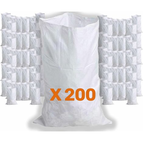 Paquete de 200 bolsas de tela para residuos de construcción, extremadamente resistentes al desgarro, cada una de 56 x 96 cm. (1/3)
