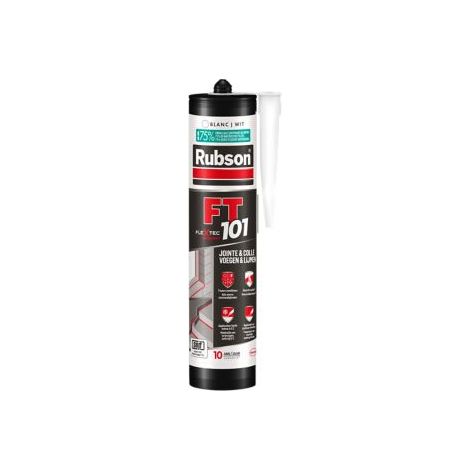 Rubson FT 101 Blanc, Mastic polymère de haute qualité pour joints, fissures, collages, Mastic étanche pour intérieur & extérieur, Mastic multi-matériaux, cartouche de 280 ml (1/5)