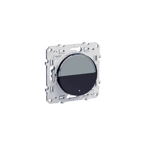 Odace, poussoir avec porte-étiquette Anthracite, à vis (S540266) (1/5)