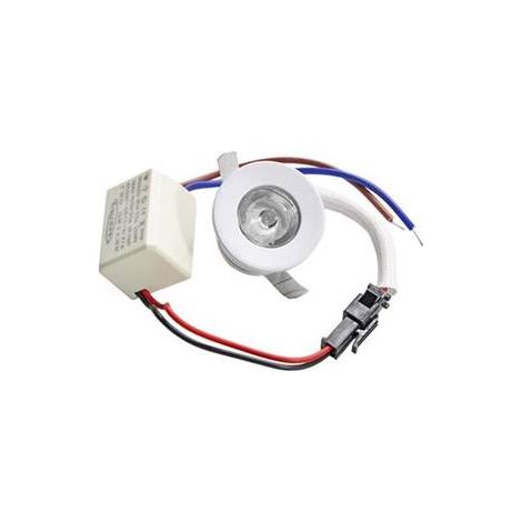 Faretto Led 1 Watt Incasso Mini Punto Luce Calda 3000k Bordo Bianco (1/3)
