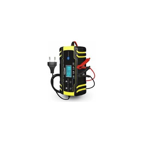 Cargador de batería de coche inteligente, 12V 8A / 24V 4A, pantalla LCD táctil, compatible con baterías de coche y de moto de 6Ah a 150Ah.
