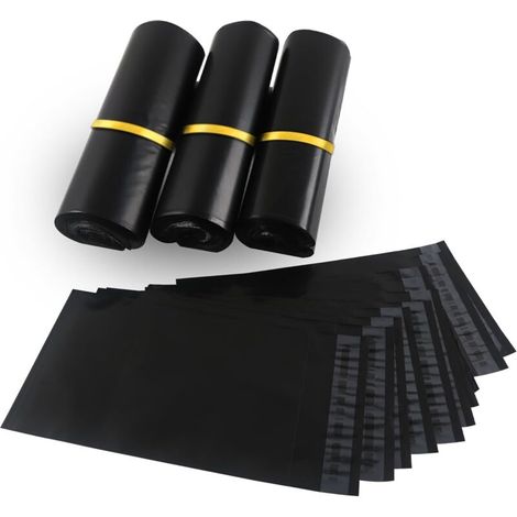 100pcs Enveloppe Plastique Expedition Noir Sac D'expédition Emballage Colis Vetement 30cmX40cm Conditionnements Plastique Polystyrène Pochettes Envoie Colis Étanches/Autoadhésifs (1/5)
