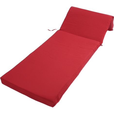 GARRYFIZH Coussin pour chaise longue 55 x 183 x 7,5 cm, rembourrage épais en polyester et coton PP, confortable pour l'intérieur et l'extérieur. (1/5)