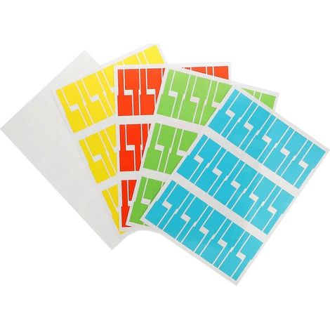 20 Blatt/600 reißfeste, selbstklebende Kabeletiketten – 30 x 21 cm (1/4)