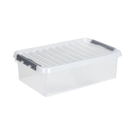SUNWARE Aufbewahrungsbox Sunware the q-line 60 x 18 x 40 cm (B x H x T) 32l Kunststoff transparent (1/2)