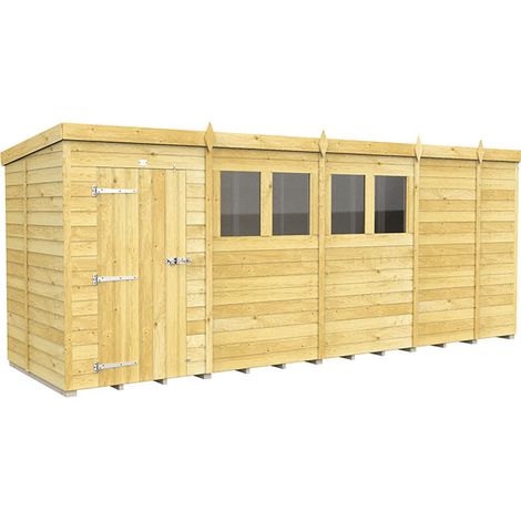 17 x 5 Pent Shed