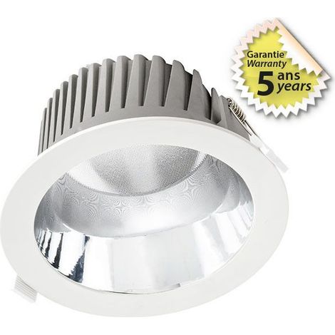 CAPELLA DOWNLIGHT DIAM 230MM 40W 4000K IP43/IP20 IK07 5ANS MIIDEX LIGHTING 400017 (1/4)