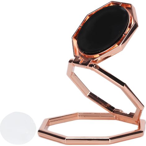 Faltbarer, magnetischer, drehbarer Handyhalter – Einzigartiger Fingergriff – Roségold