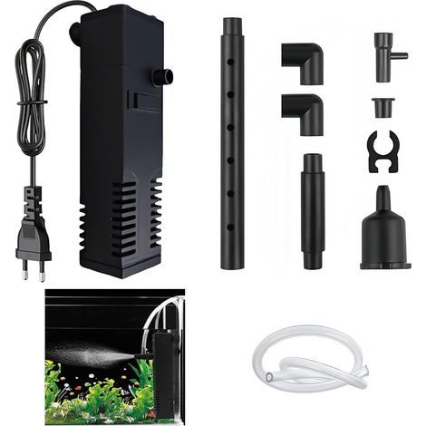 interner 3-in-1-Filter, doppelte geräuscharme Filtration, für Aquarien von 20 bis 40 Litern (1/5)