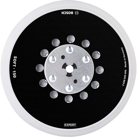 Bosch Expert Multihole plato de lijado 150 mm negro y plateado