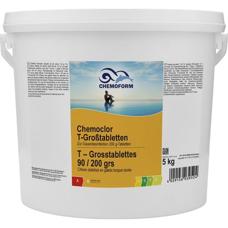Chemoform Chemoclor T-Großtabletten 200 g Chlortabletten zur Dauerchlorung 5 kg