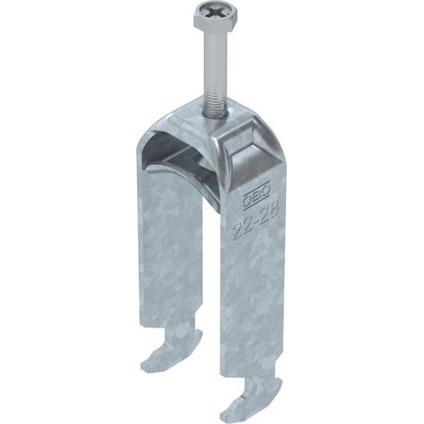 OBO Bettermann Bügelschelle 2056 2-fach 22-28mm Stahl tauchfeuerverzinkt, 1186023